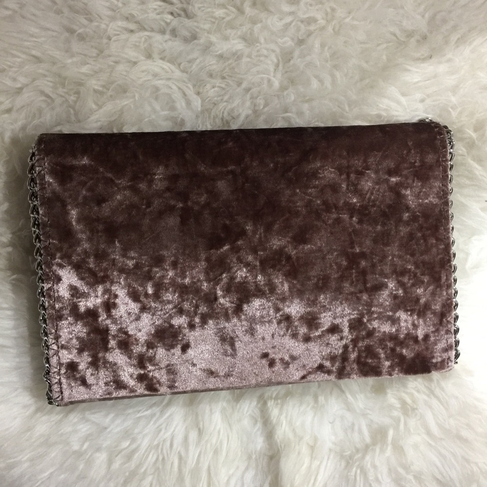 Chelsea28 Velvet Mini Crossbody chain bag NWT